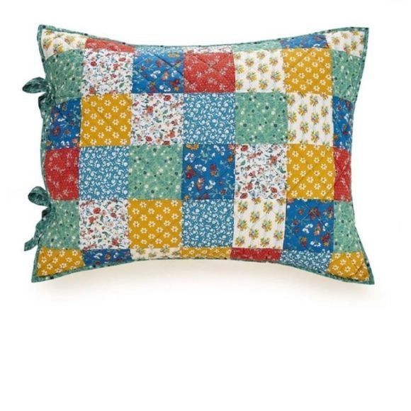 New Pioneer Woman Floral Patch King Sham Set - Picture 1 of 6